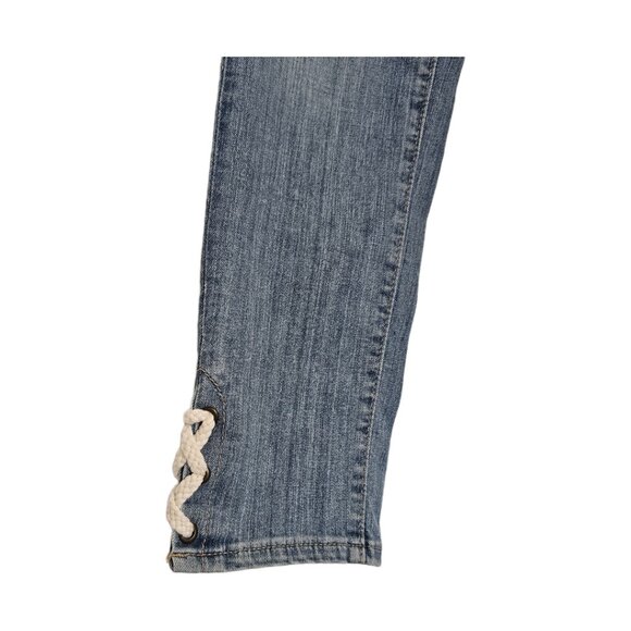 Loft mid rise ankle skinny blue jeans size 28 NWT - Picture 6 of 11